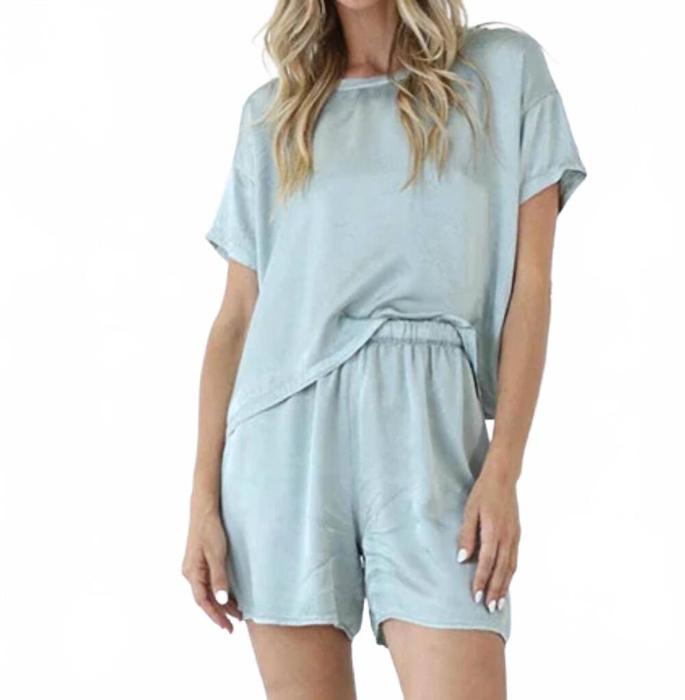 NEW PJ HARLOW mo loose boxer short in sage